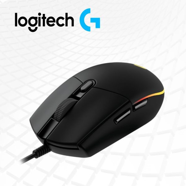 mouse gaming g203 usb rgb black