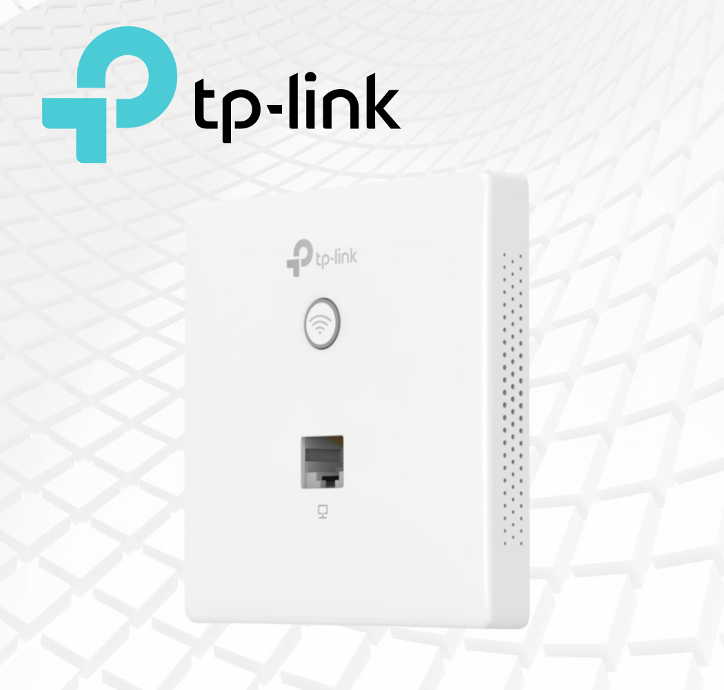 ACCESS POINT EAP230-Wall GIGABIT INALAMBRICO MU-MIMO TP-LINK Imagen principal mostrando el producto de frente: Access Point TP-Link EAP230-Wall blanco Imagen mostrando el producto instalado en una pared de oficina: TP-Link EAP230-Wall instalado en pared de oficina moderna Imagen mostrando los puertos del dispositivo: Puertos Gigabit del Access Point TP-Link EAP230-Wall