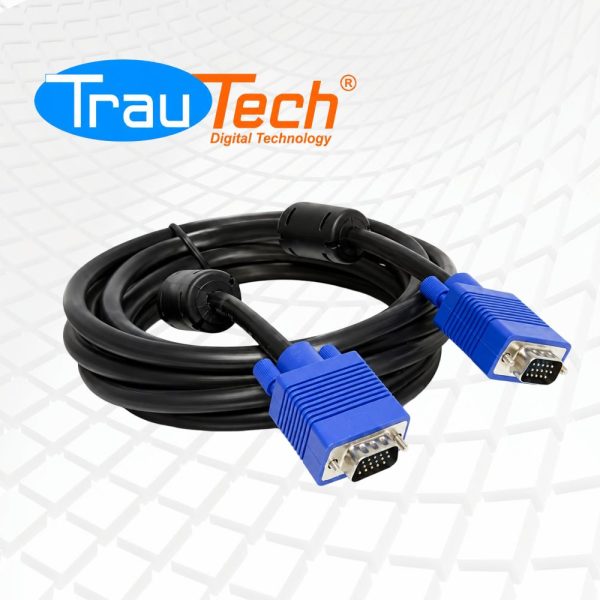 CABLE VGA a VGA x 3.0mt. FULL HD | TRAUTECH PE-VG0107