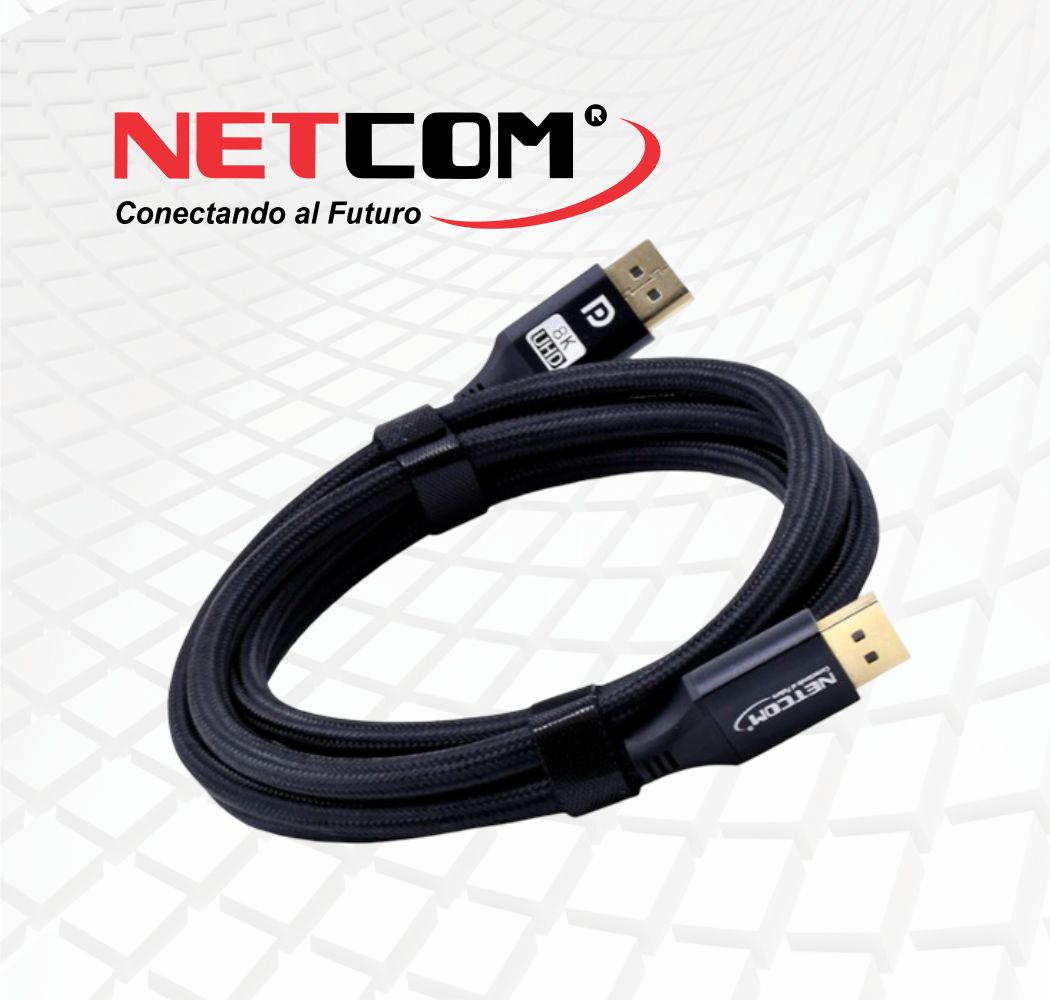 CABLE DISPLAYPort v1.4 8K@60Hz ULTRA HD 1metro NETCOM PE-DP0121