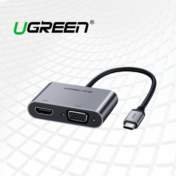 ADAPTADOR USB-C a HDMI VGA 4K@30Hz UGREEN 50505