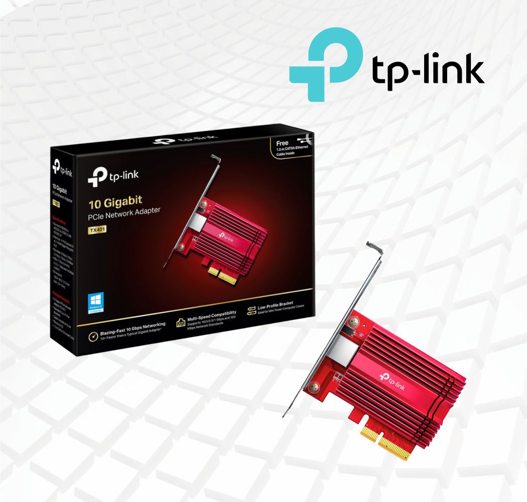 TP-Link TX401 Tarjeta de Red 10 Gigabit PCIe TP-Link TX401 Tarjeta de Red 10 Gigabit PCIe