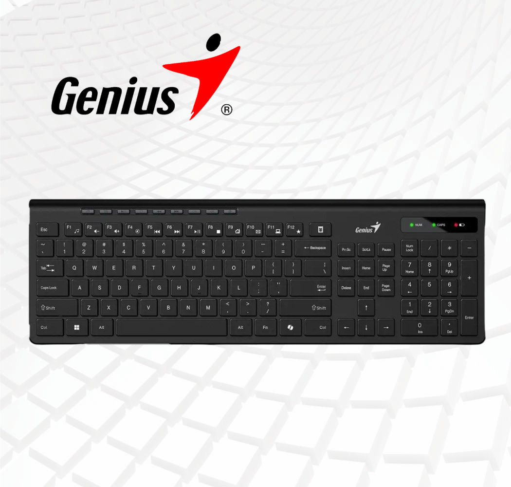 TECLADO MULTIMEDIA INALAMBRICO TECLA AI Copilot GENIUS SLIMSTAR 7230 TECLADO MULTIMEDIA INALAMBRICO TECLA AI Copilot GENIUS SLIMSTAR 7230